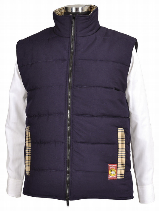 5/A Baker Ladies Country Quilted Vest - Navy L 1 for equestrians Apparel & Gear, Jackets Vests, Outerwear