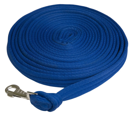 Gatsby Cushion Web Lunge Line With Loop Handle - Royal blue 25' 1 for horses English Tack, Training, Training Eq...