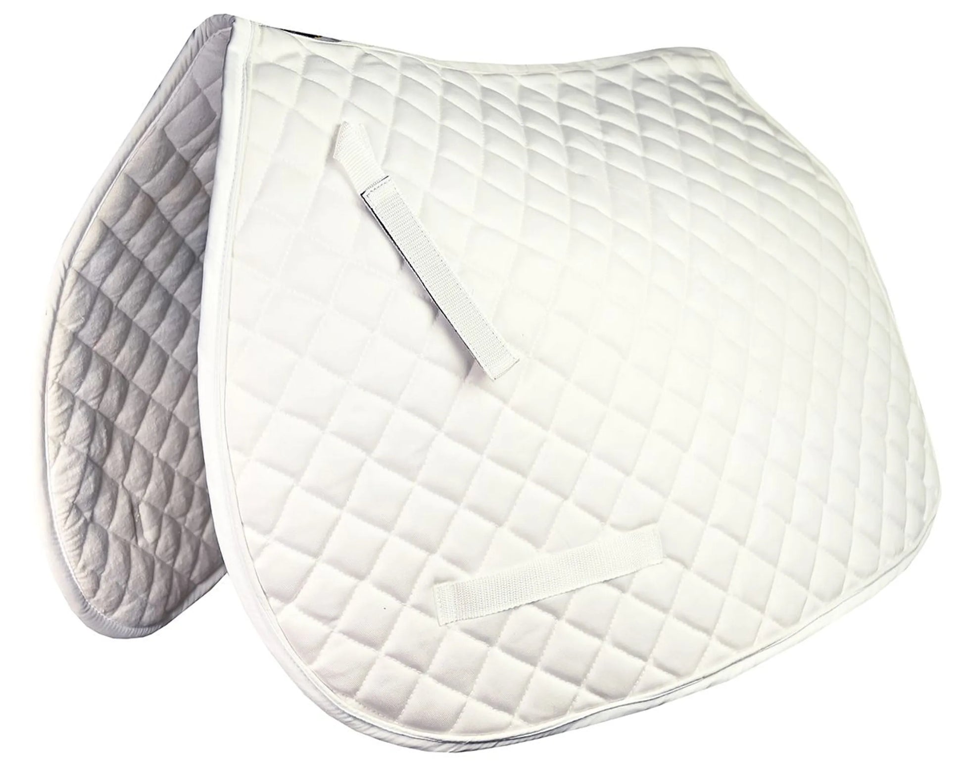 Gatsby Premium All-Purpose Saddle Pad - White 22" 1 for horses English Tack, Pads, All Purpose